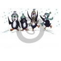 Einladungskarte Pinguine (ab 4 Stck.)