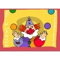 Einladungskarte Clown (ab 4 Stck.)